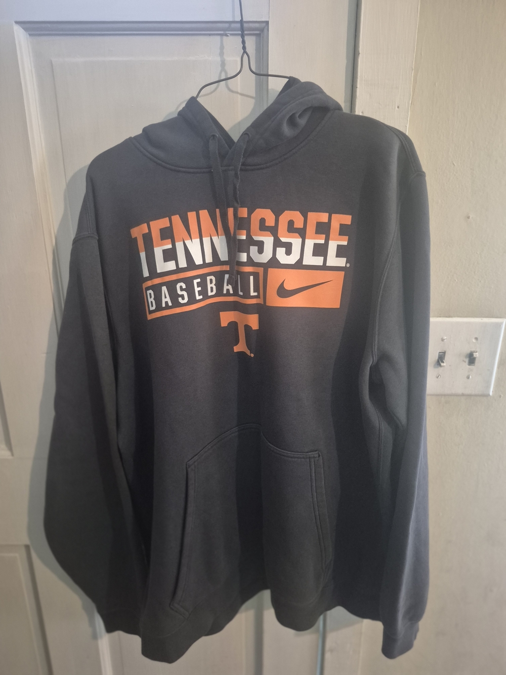Nike Tennessee Baseball Hooded Sweatshirt - Black & Orange